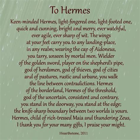 hermes prayer|prayer to hermes enodios.